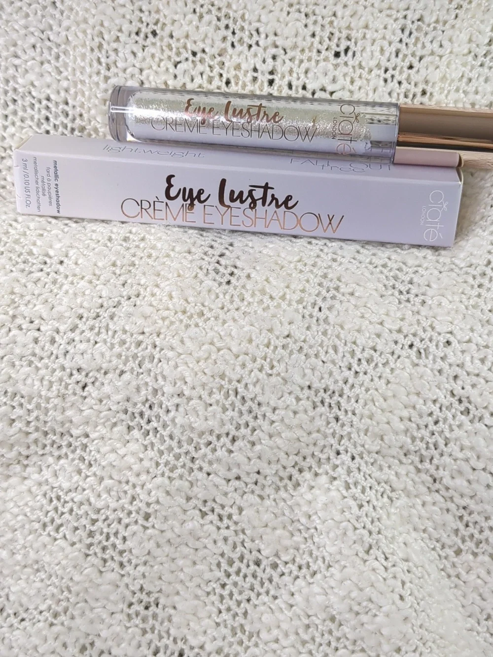 Ciaté London Lustre Crème Eyeshadow in Ice, 3ml/0.10oz